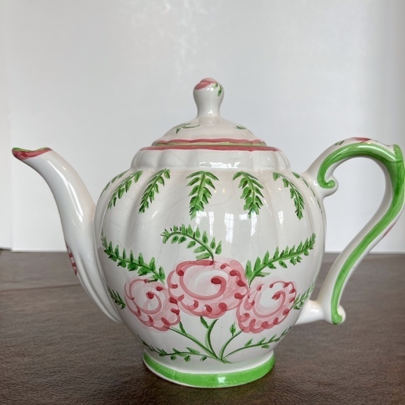 Hand-Painted Portuguese Teapot Vintage from the 1980s - Picture 11 of 11